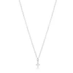 ENewton 16 Sterling Small Signature Cross Charm Necklace