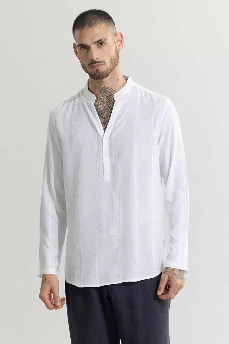 Ennead White Kurta Shirt