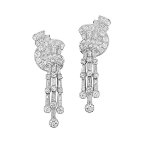 Faraone Diamond Tassel Pendant Earrings