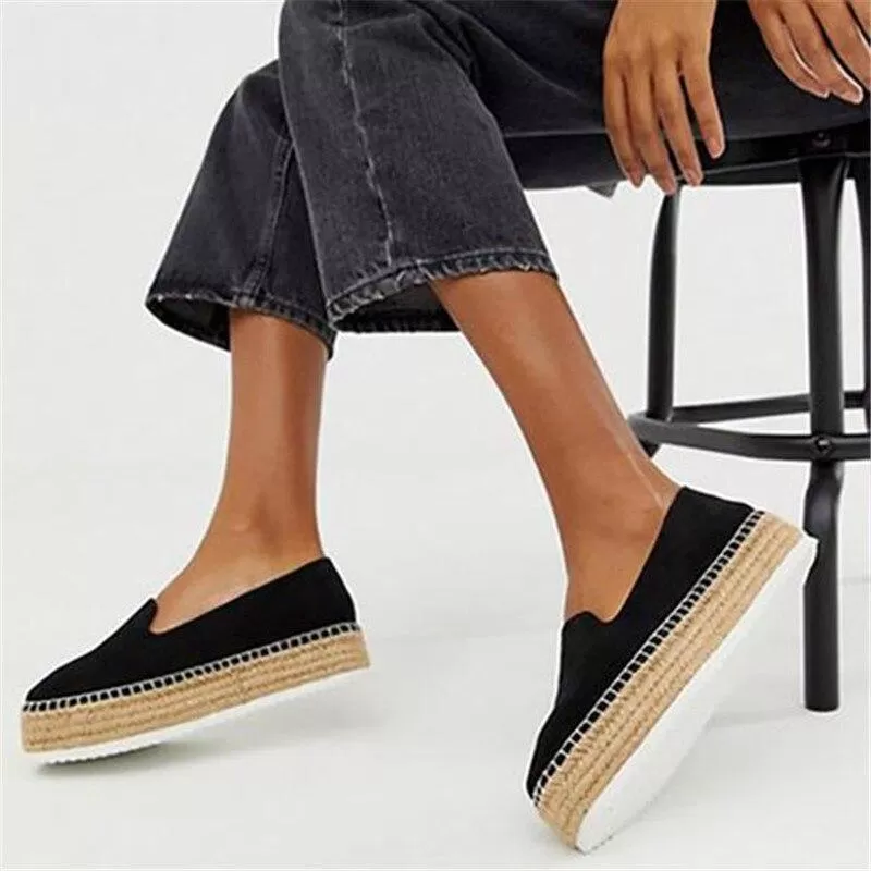 Faux Suede Espadrilles Casual Loafers