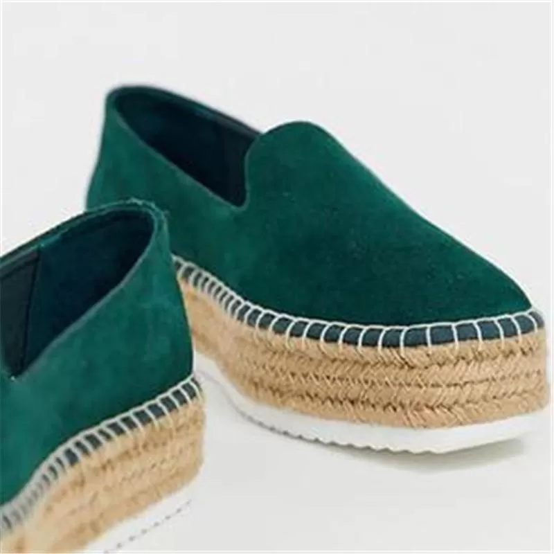 Faux Suede Espadrilles Casual Loafers