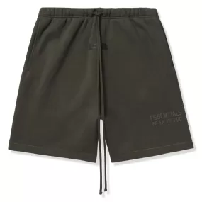 Fear Of God Essentials Off Black Shorts