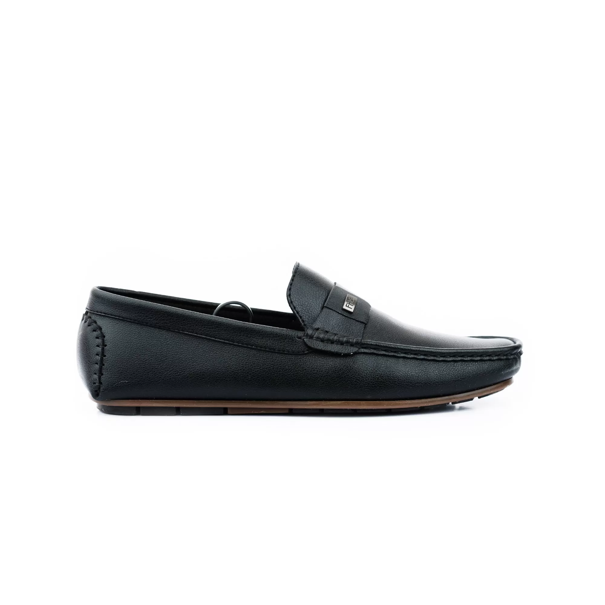 FHS Cross-Strapped Mocassin - Black