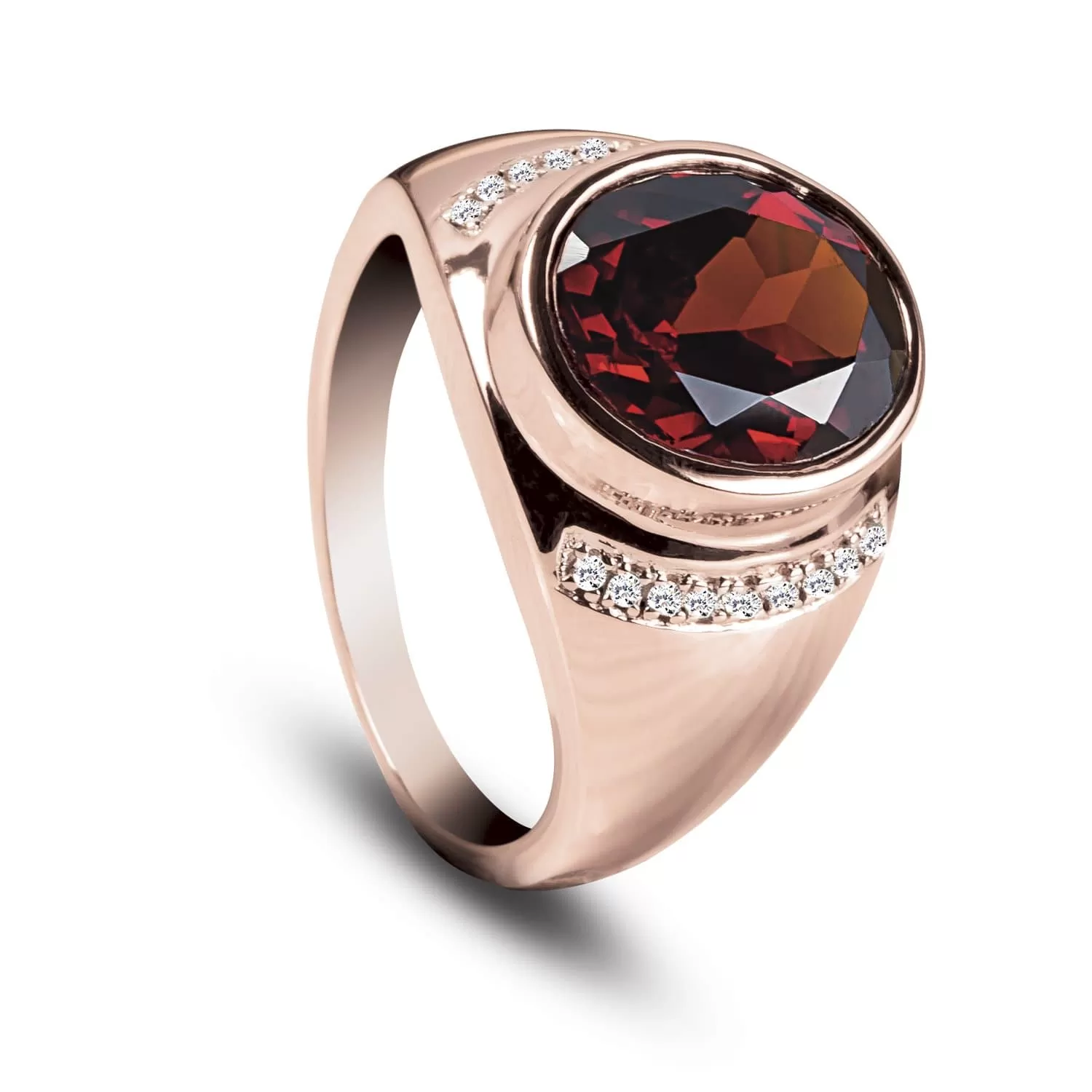 Flame Garnet Ring