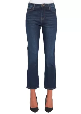 Gaudì women's Fedra short flared jeans trousers 321BD26025 blue