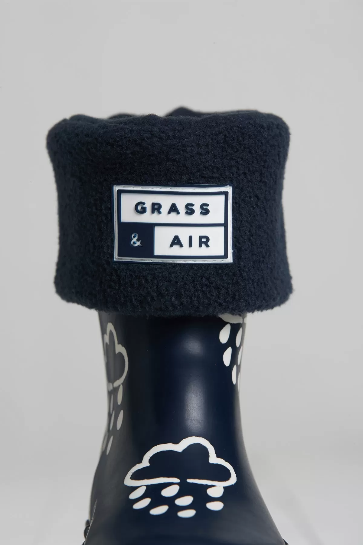 GRASS & AIR - Infant Welly Socks in Navy