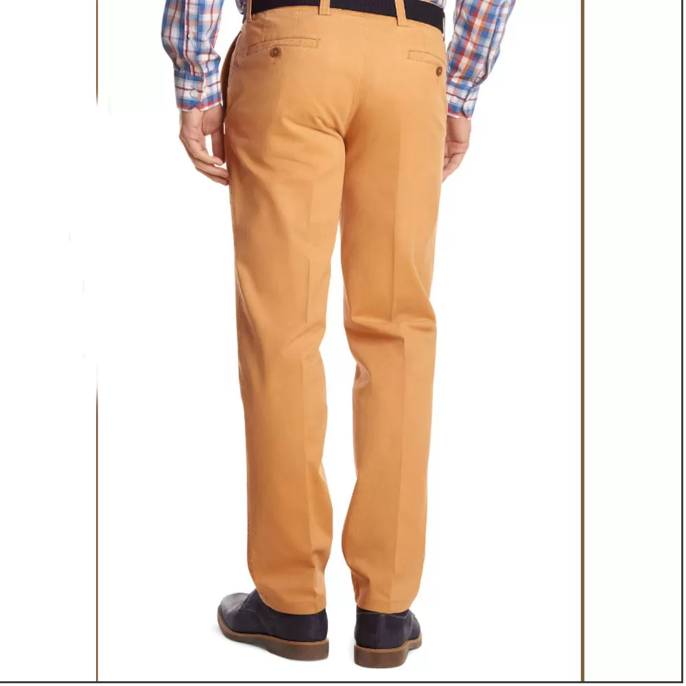 Gurteen Longford  Apricot Stretch Cotton Chino*