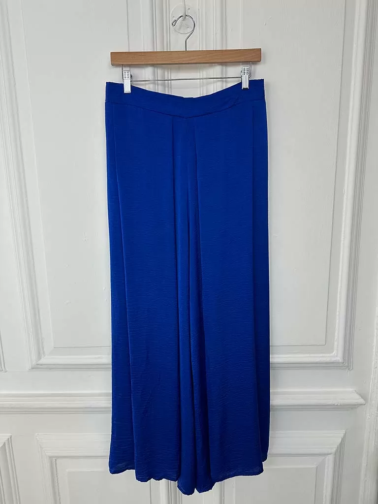 Haven Barbados Palazzo Trousers - Cobalt