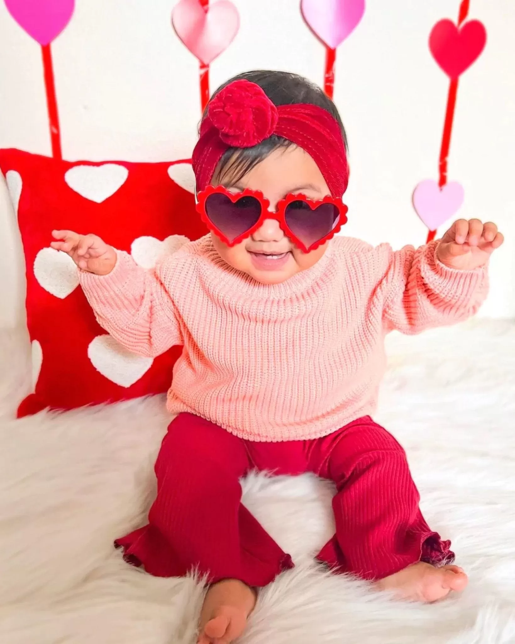 Heart Sunglasses | Red