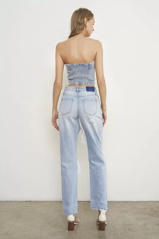 HIGH RISE BAGGY JEANS