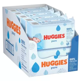 HUGGIES Pure Baby Wipes With 99 Percentage Pure Water for Sensitivity  ------ Clearance