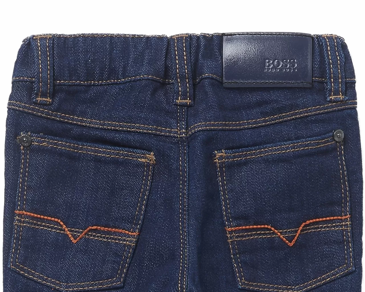 Hugo Boss J04253 Z09 Elastic Waistband Baby's Jeans Dark Blue