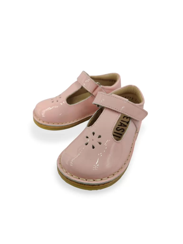 Infant Girls Shoes Petasil Baby Pink Patent T Bar Strap Ciara 2 6113 Sale