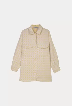 Jacquard Lurex Oversize Shirt