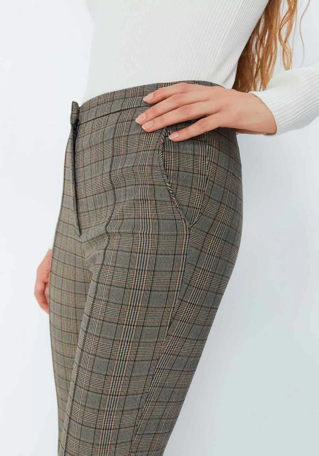 Jacquard Trousers - Brown