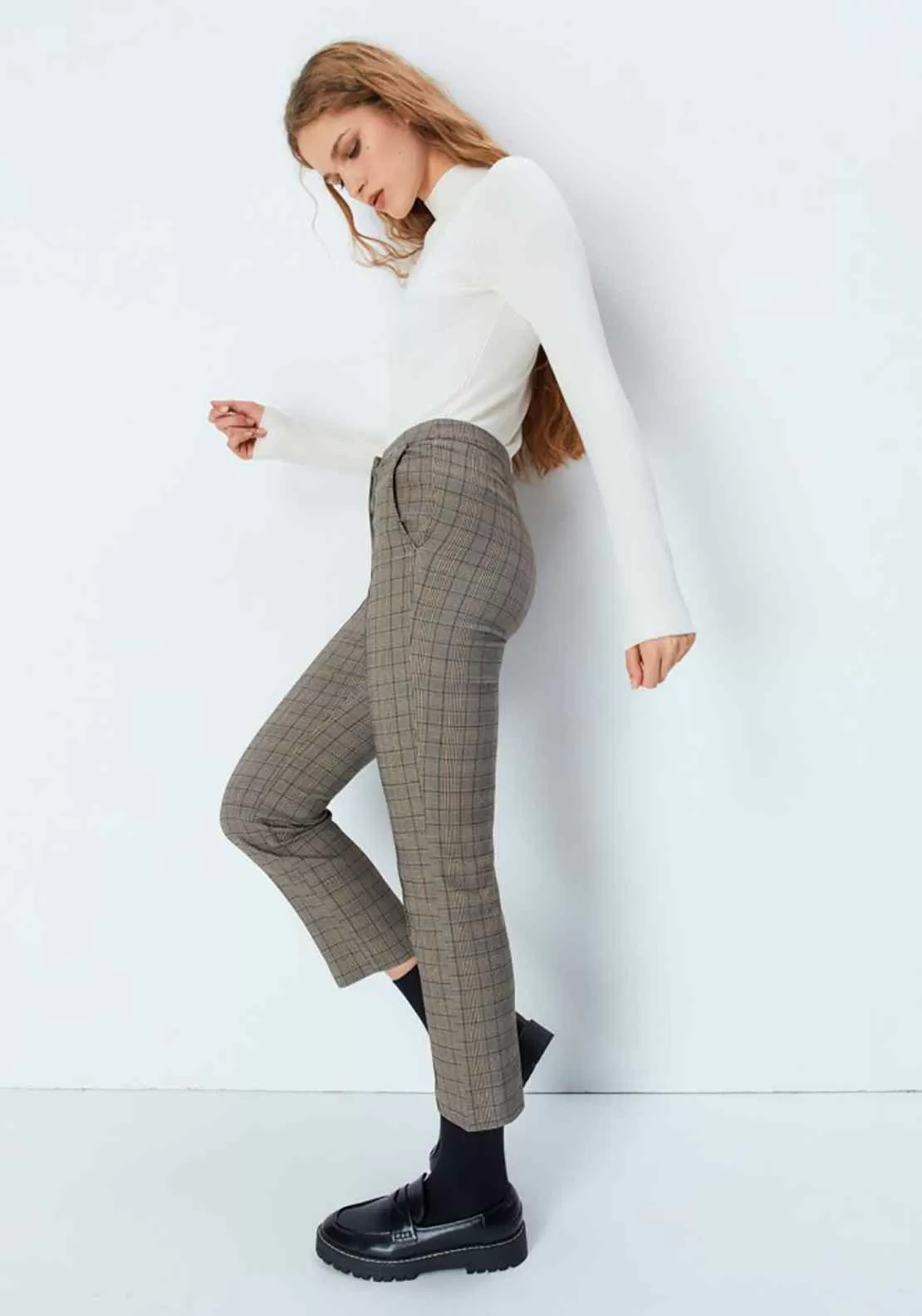 Jacquard Trousers - Brown