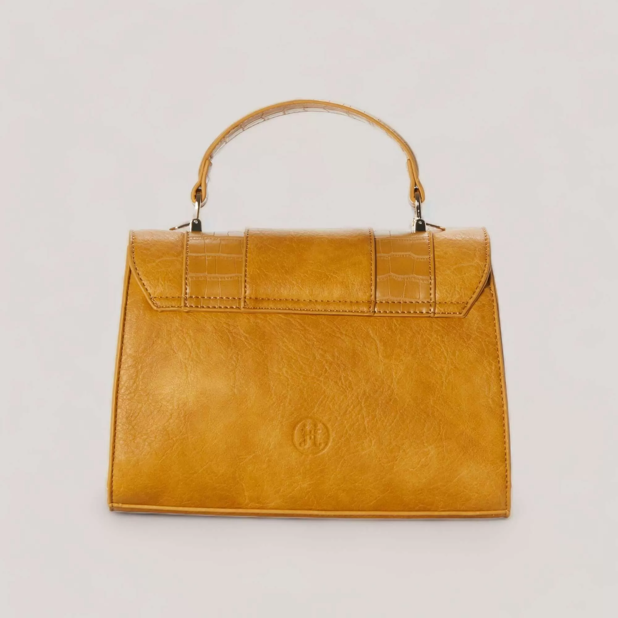 KENNEDY | Saffron Croco Trim Mini Satchel