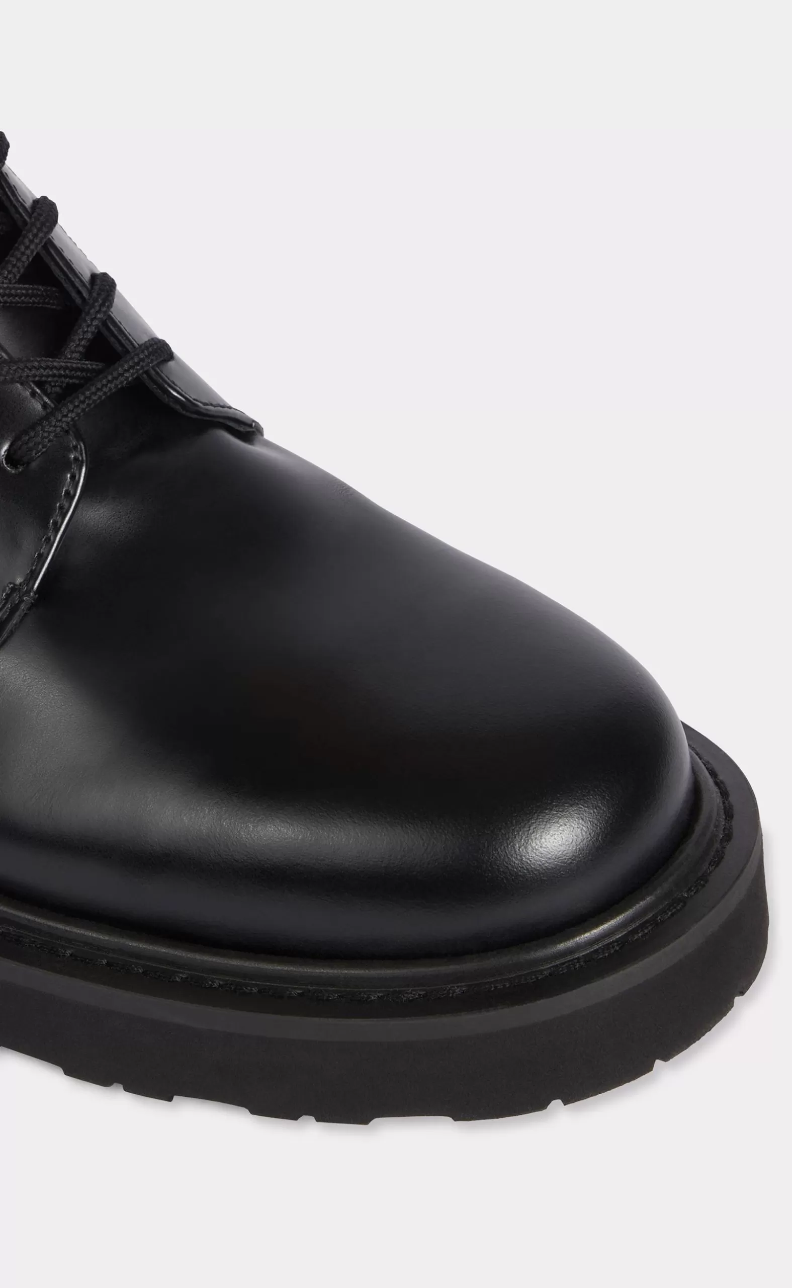 KENZO UKIO LACE UP BLACK BOOTS