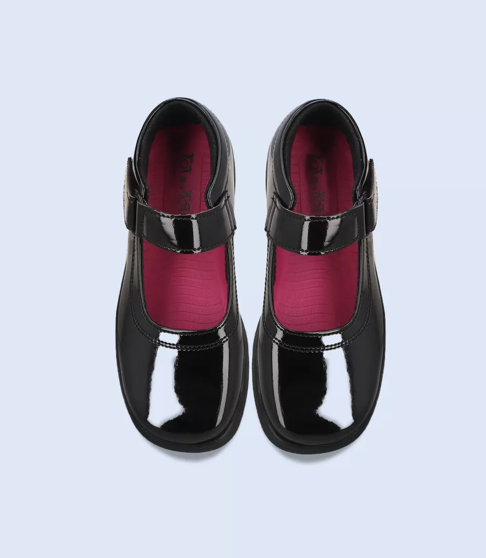 KG0017-BLACK-Girls Casual School Shoes