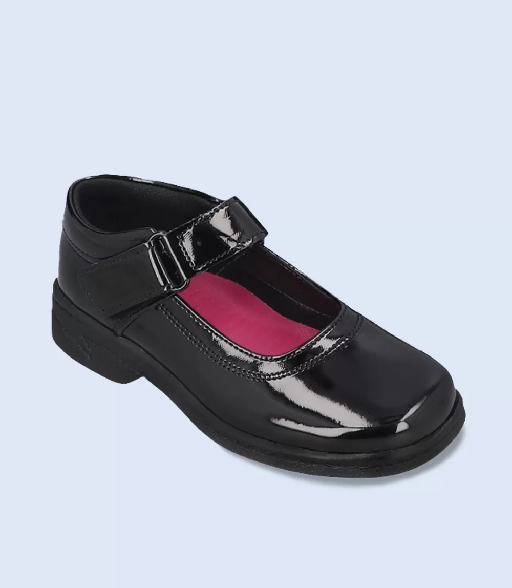 KG0017-BLACK-Girls Casual School Shoes