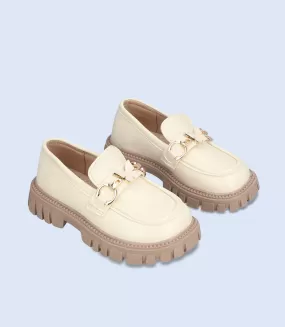 KG0075-FAWN-Breezy casual shoes for Girls