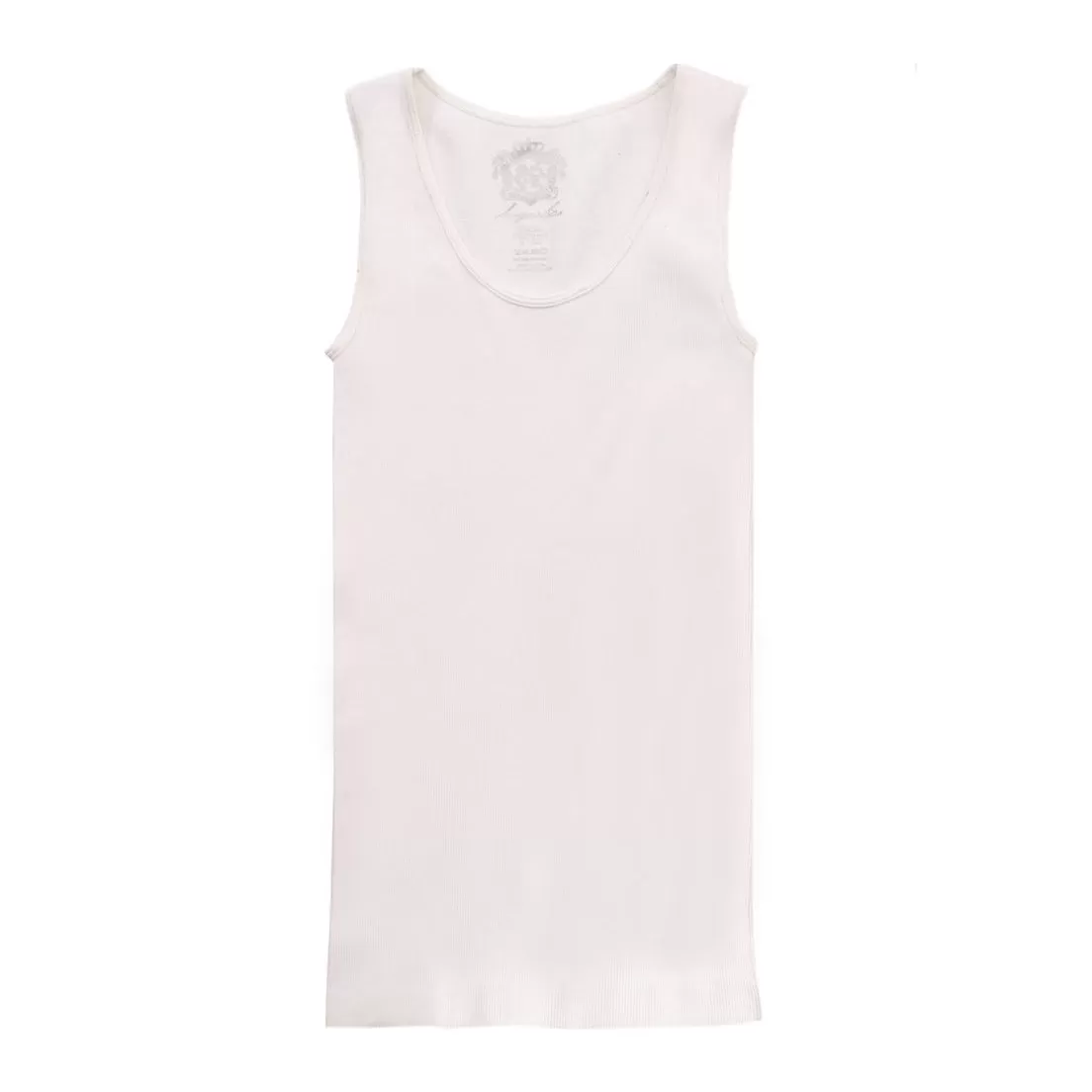 Kids Sugar Lips | Ribbed Tank Top | White