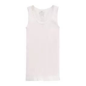 Kids Sugar Lips | Ribbed Tank Top | White