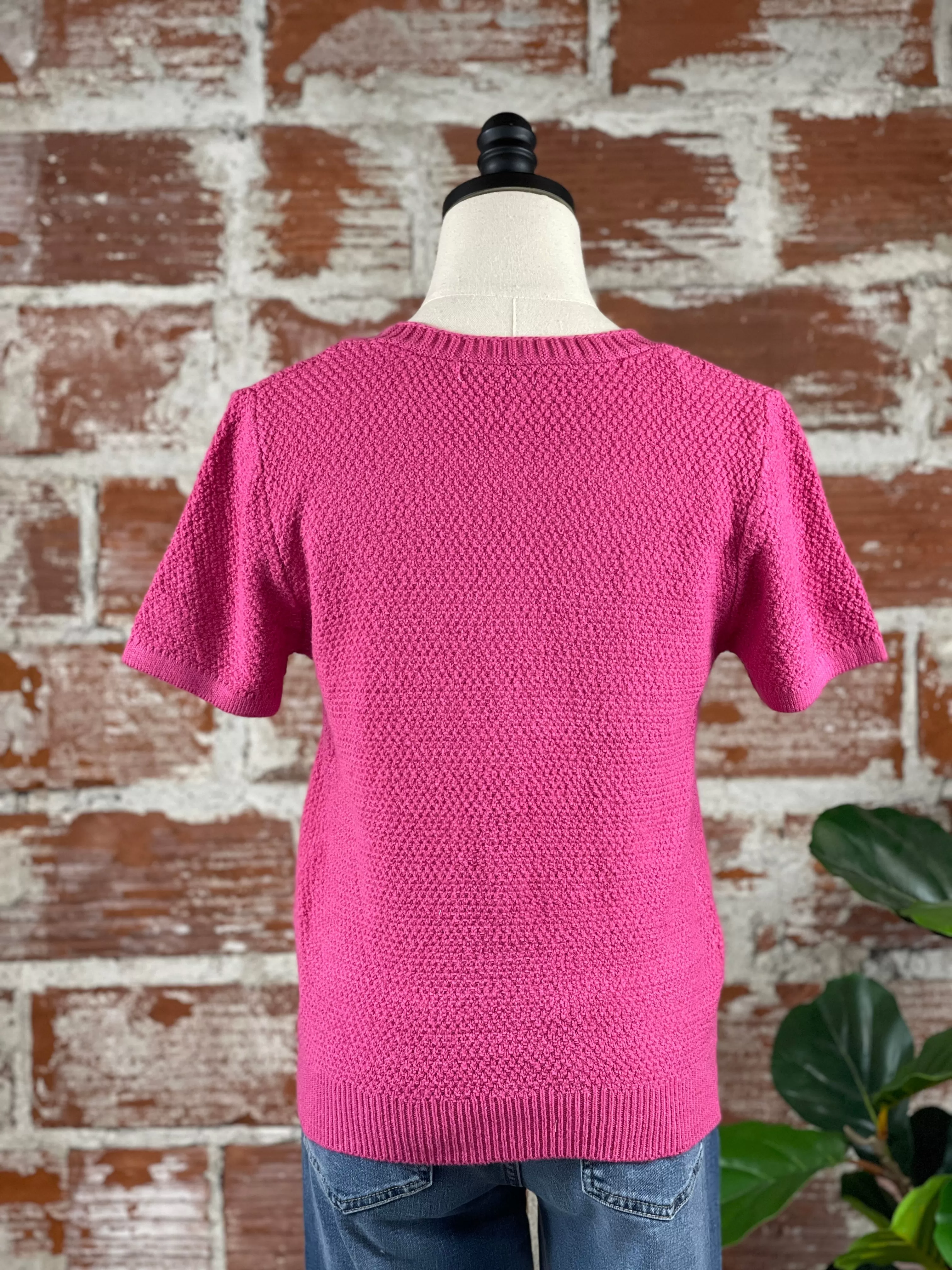 Kimberly Sweater in Fuchsia