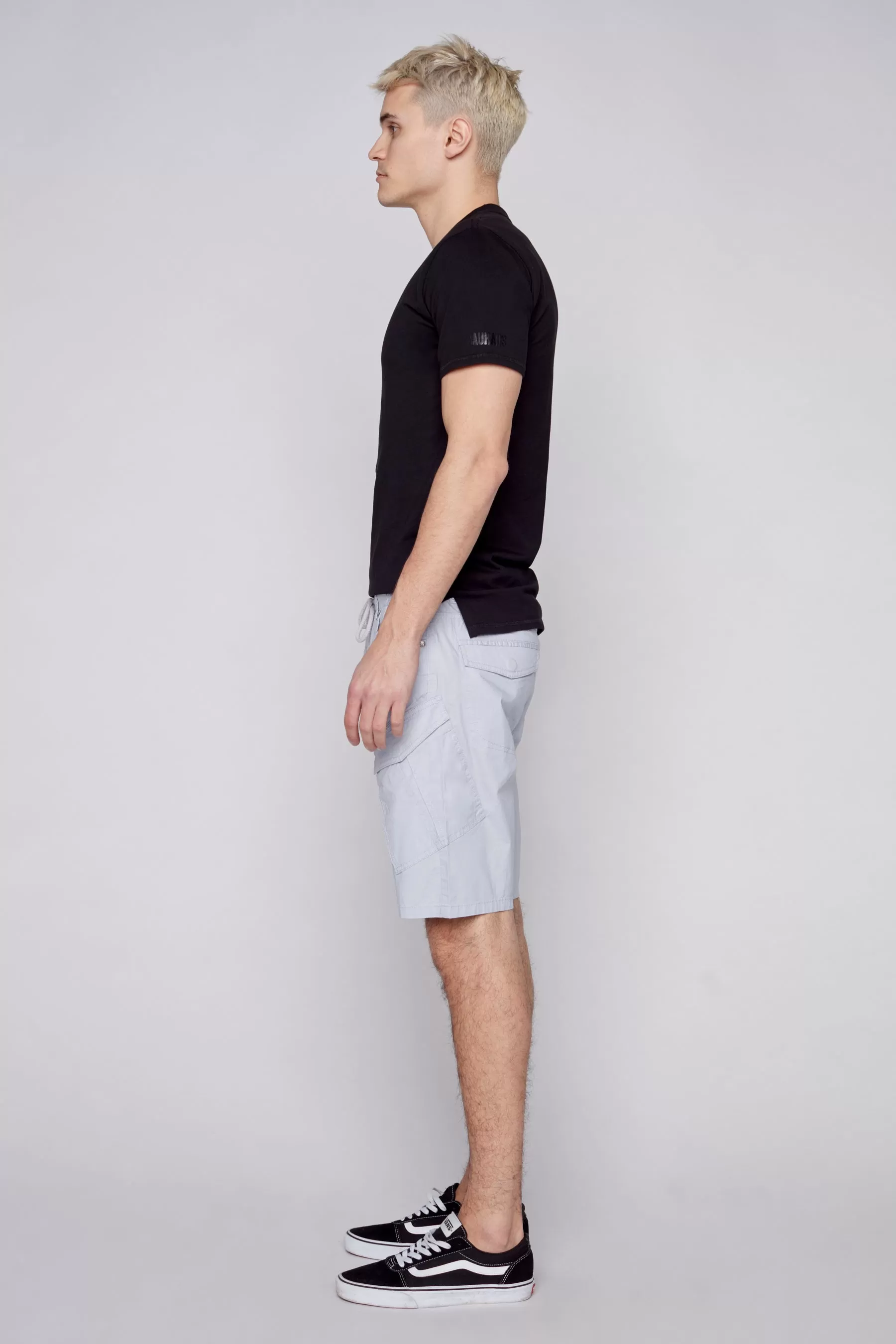 KRAVITZ - Mens Shorts With bellowed Cargo pockets - Frost Blue