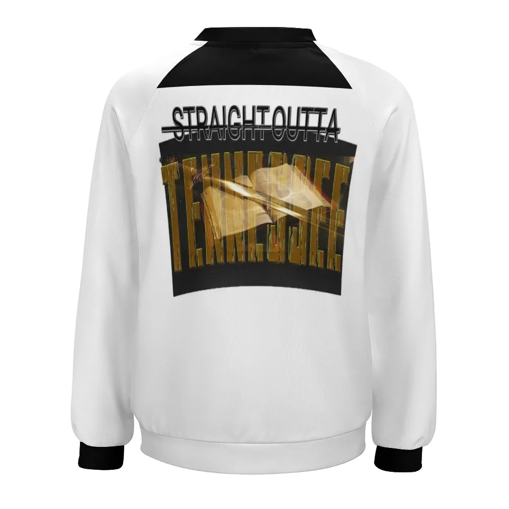 KTJ Straight Outta Tennessee 01 Ladies Designer Raglan Round Neck Sweater