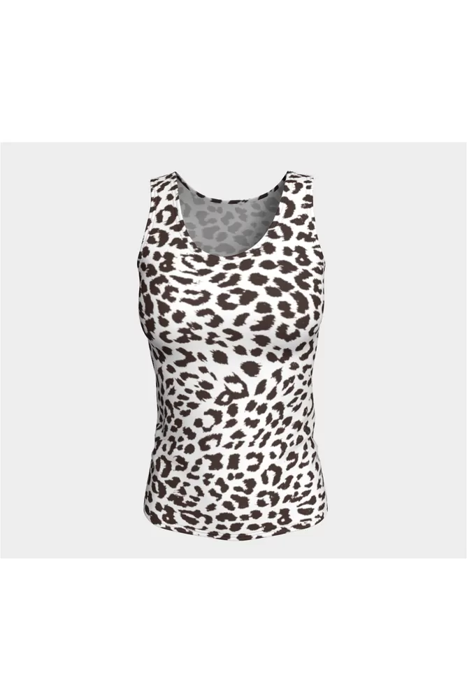 Leopard Print Fitted Tank Top