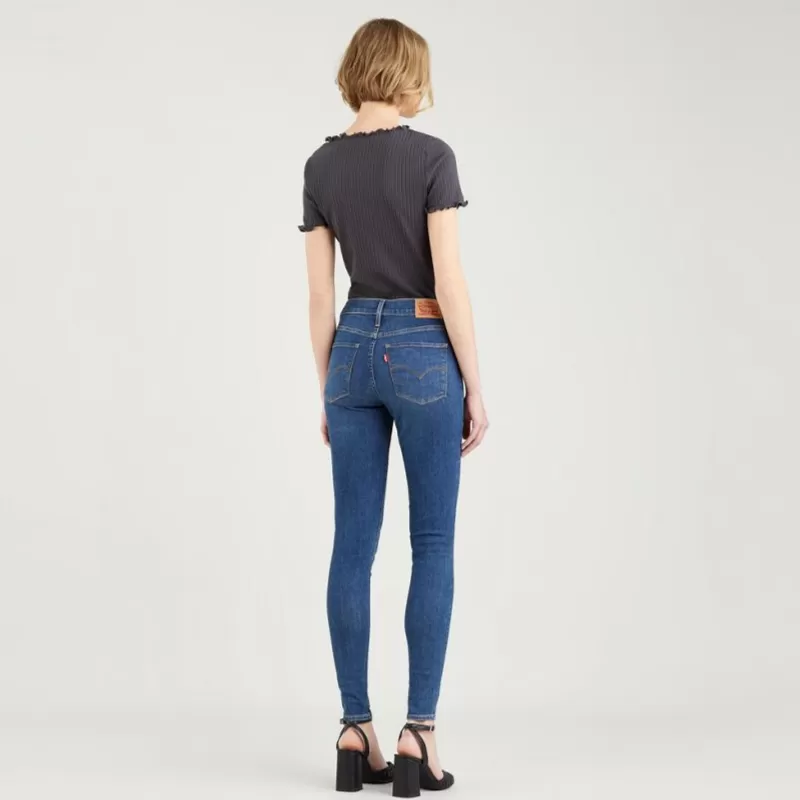 Levi`s 720 High-Rise Super Skinny - Queubec Autumn Blå