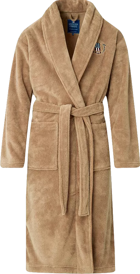 lexington Holidy Collection Unisex Lesley Fleece Robe, Beige Bnib UK S