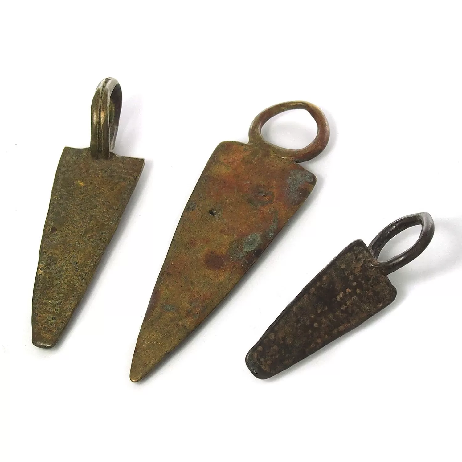 Lobi Bronze Talismanic Pendants Extremely Rare from Cote d'Ivoire