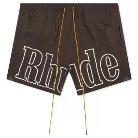 Logo Swim Trunks - Dark Grey