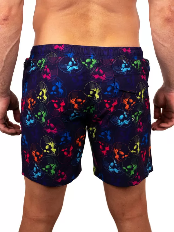 Maceoo Swim | Swim Lion SkullNeon Black