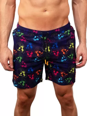 Maceoo Swim | Swim Lion SkullNeon Black