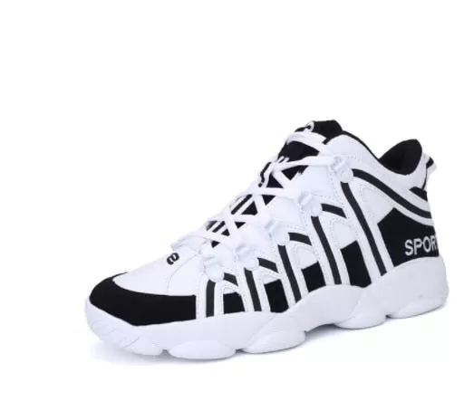 Men Casual Walking Breathable Lace-Up Shoes