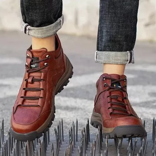 Men's Casual Leather Safety Work Boots - CS2563 Shoes