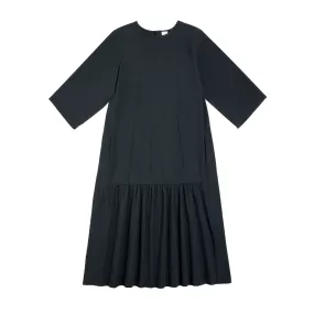 Midi Sleeve Dress Navy