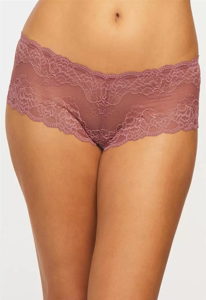 MONTELLE 9000 LACE CHEEKLY PANTY IN MESA ROSE