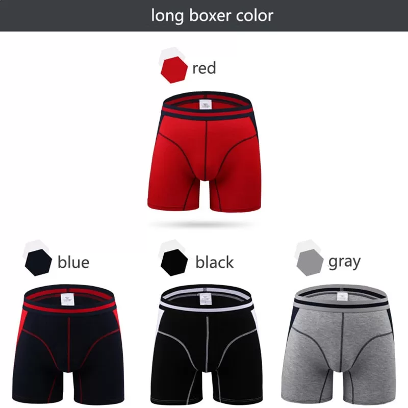 New Men Underwear Boxers Long Leg Short Boxer Homme Panties