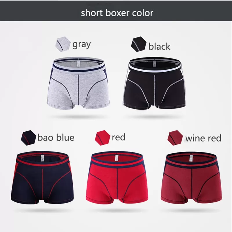 New Men Underwear Boxers Long Leg Short Boxer Homme Panties