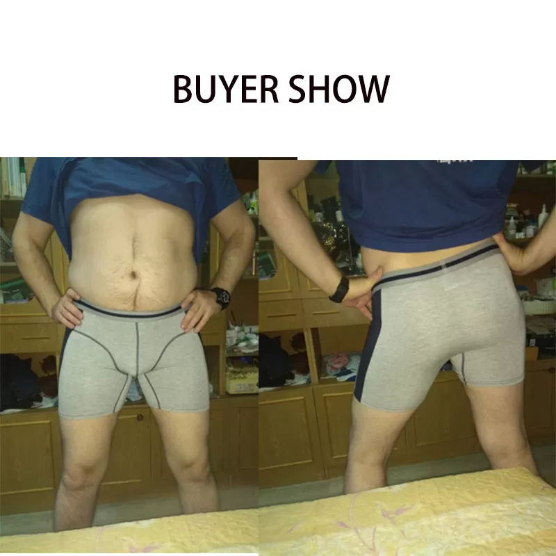 New Men Underwear Boxers Long Leg Short Boxer Homme Panties