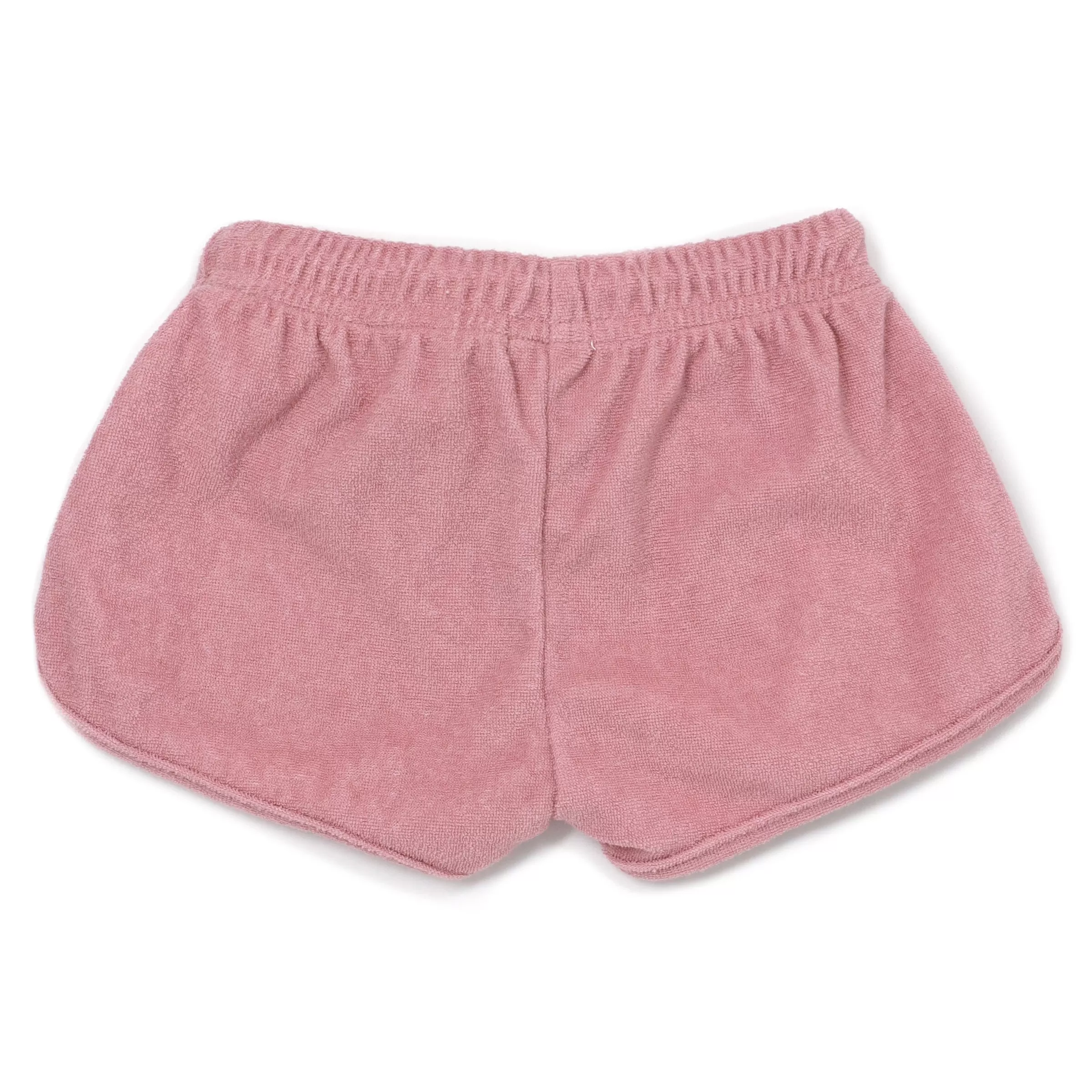 oh baby! Cotton Terry Drawstring Shorter Track Shorts- Blush