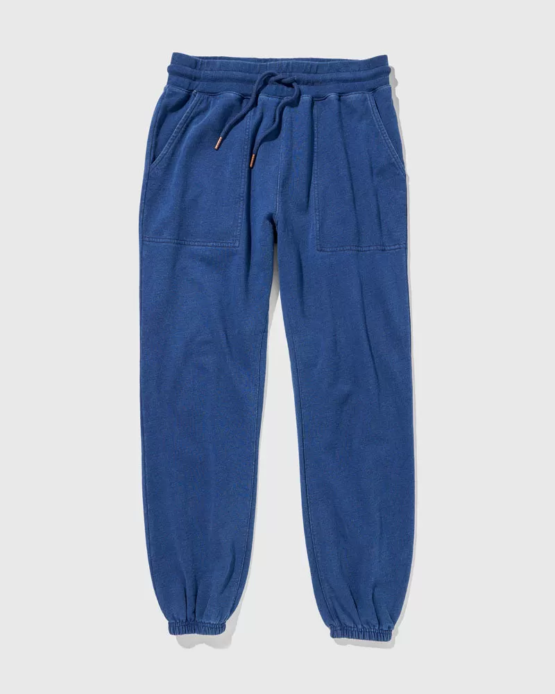 Organic Indigo Throwback Sweatpant