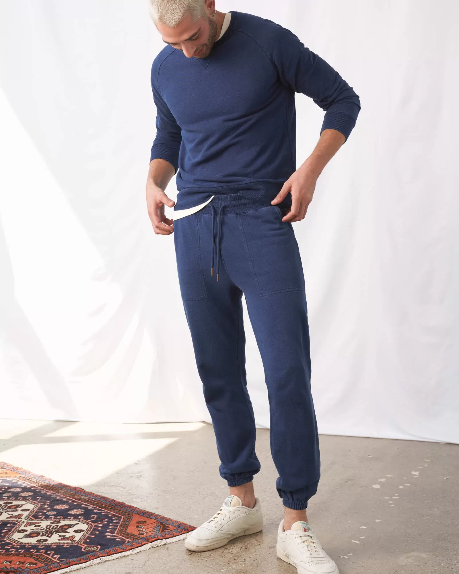 Organic Indigo Throwback Sweatpant