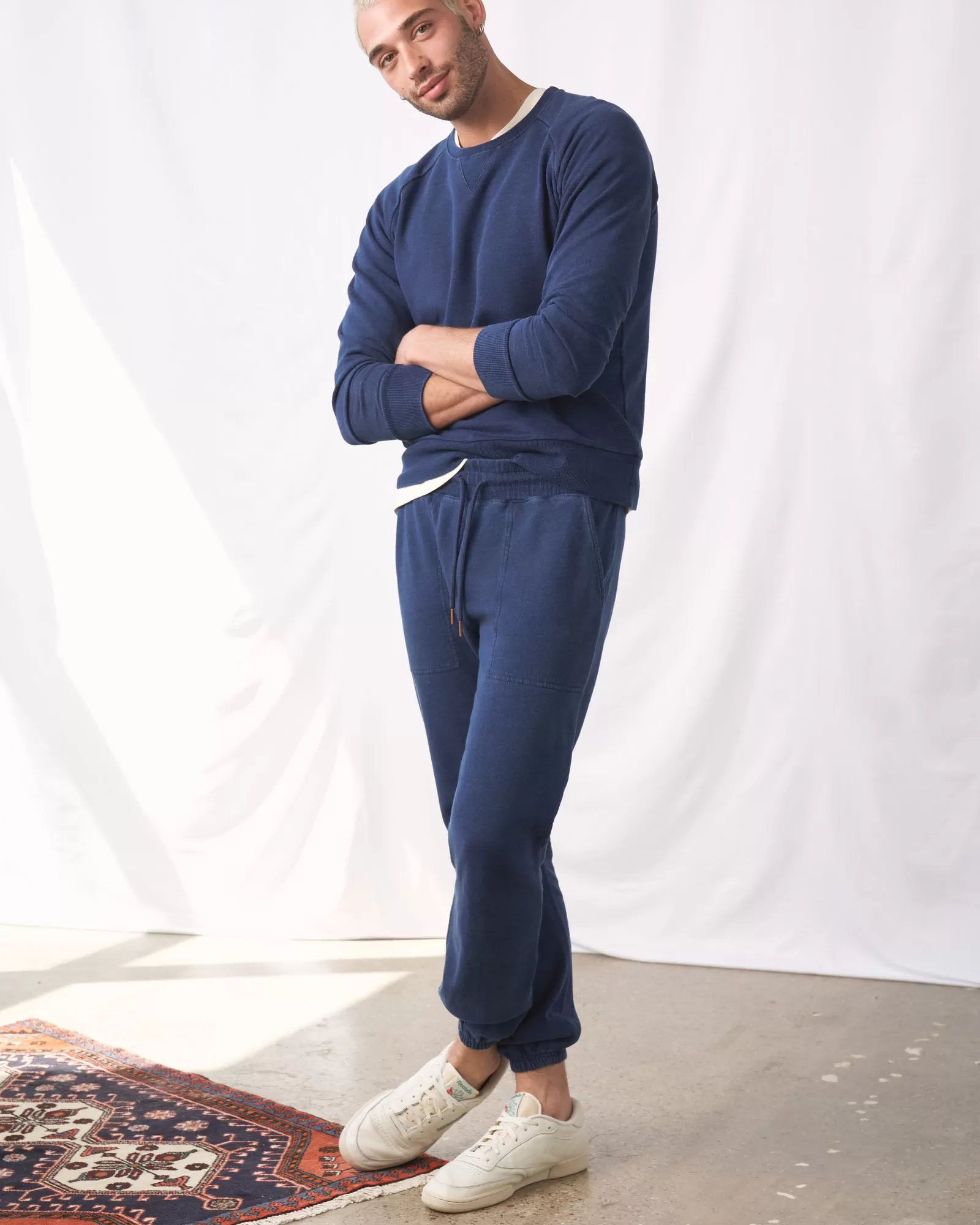 Organic Indigo Throwback Sweatpant