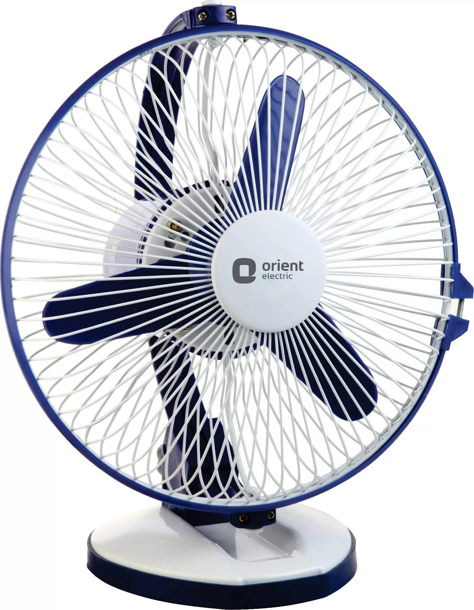 Orient Electric Zippy 225mm 2-in-1 Wall Mount and Table Top Fan (White/Blue)