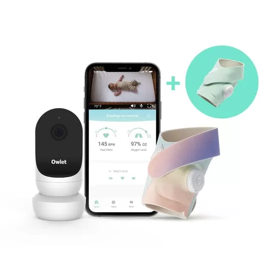 Owlet Monitor Duo Bundle (Smart Sock 3   Cam 2) - Forever Rainbow